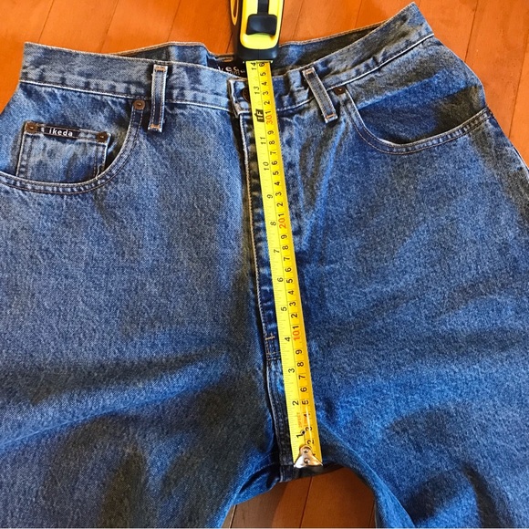 Vintage Ikeda Jeans size 31 Made in Canada Unisex loose fit. Light wash - Picture 4 of 10